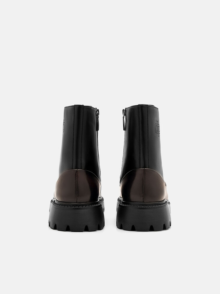 Leather Boots, Black