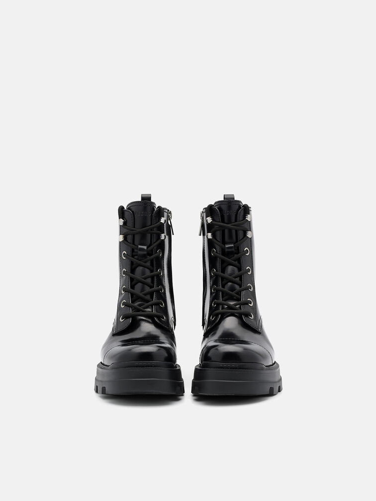 Leather Boots, Black
