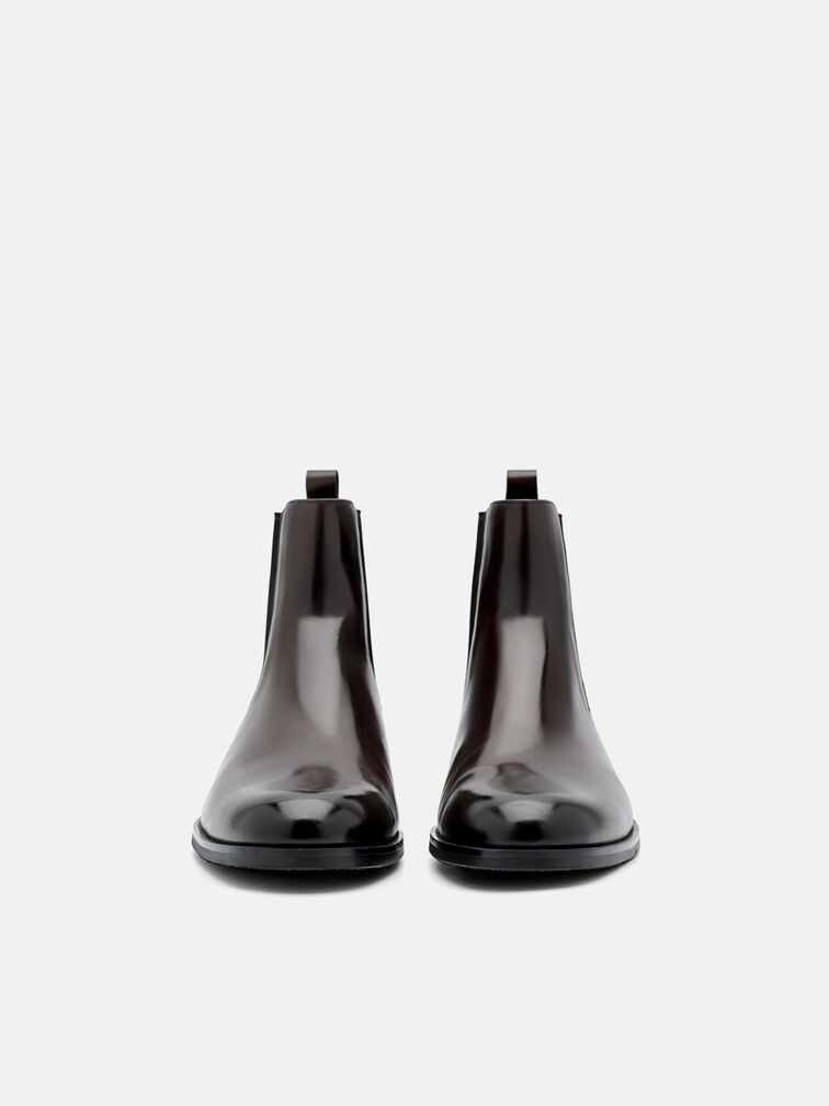Chace Leather Chelsea Boots, Dark Brown