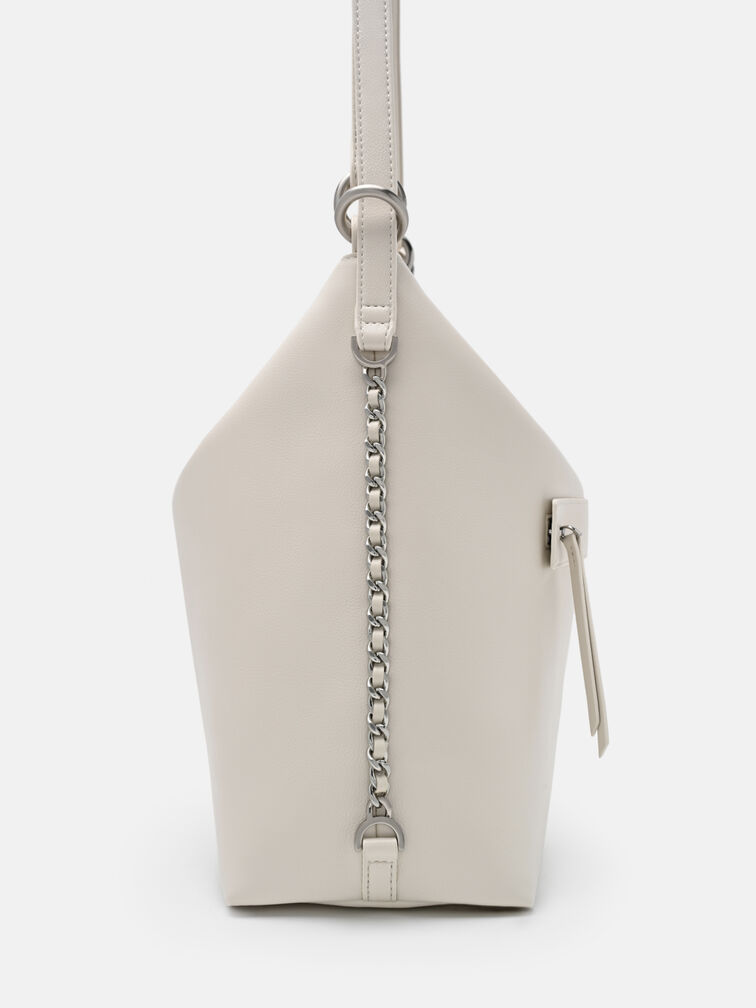Slouchy Two-Way Carry Backpack, Chalk