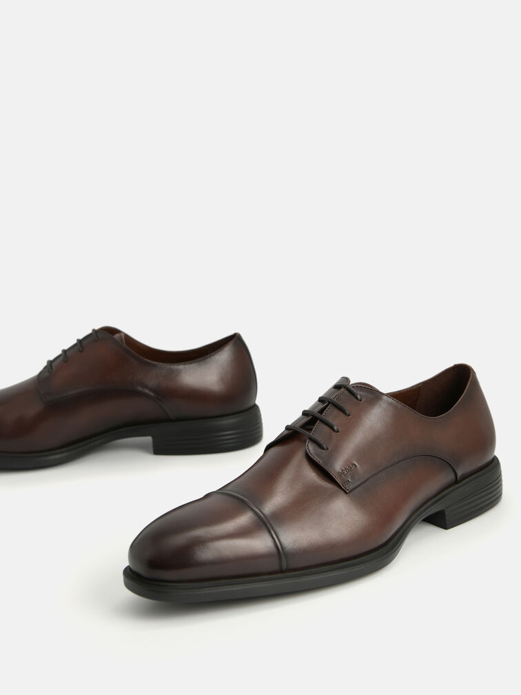 Altitude Leather Toe Derby Shoes, Brown