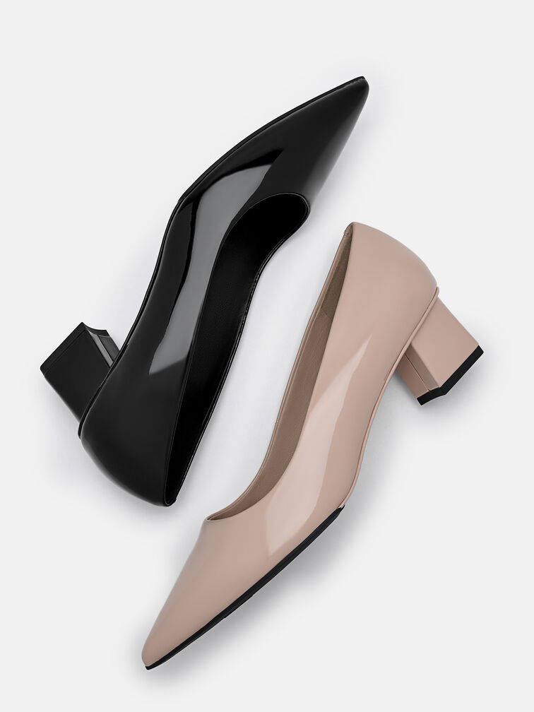 PEDRO Studio Ines Leather Pumps, Nude