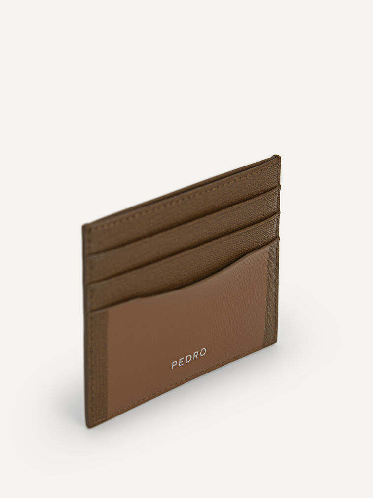 Full-Grain Leather Cardholder, Dark Brown