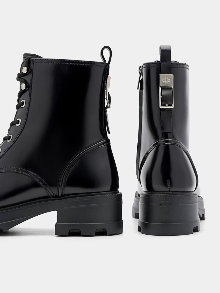Leather Boots, Black