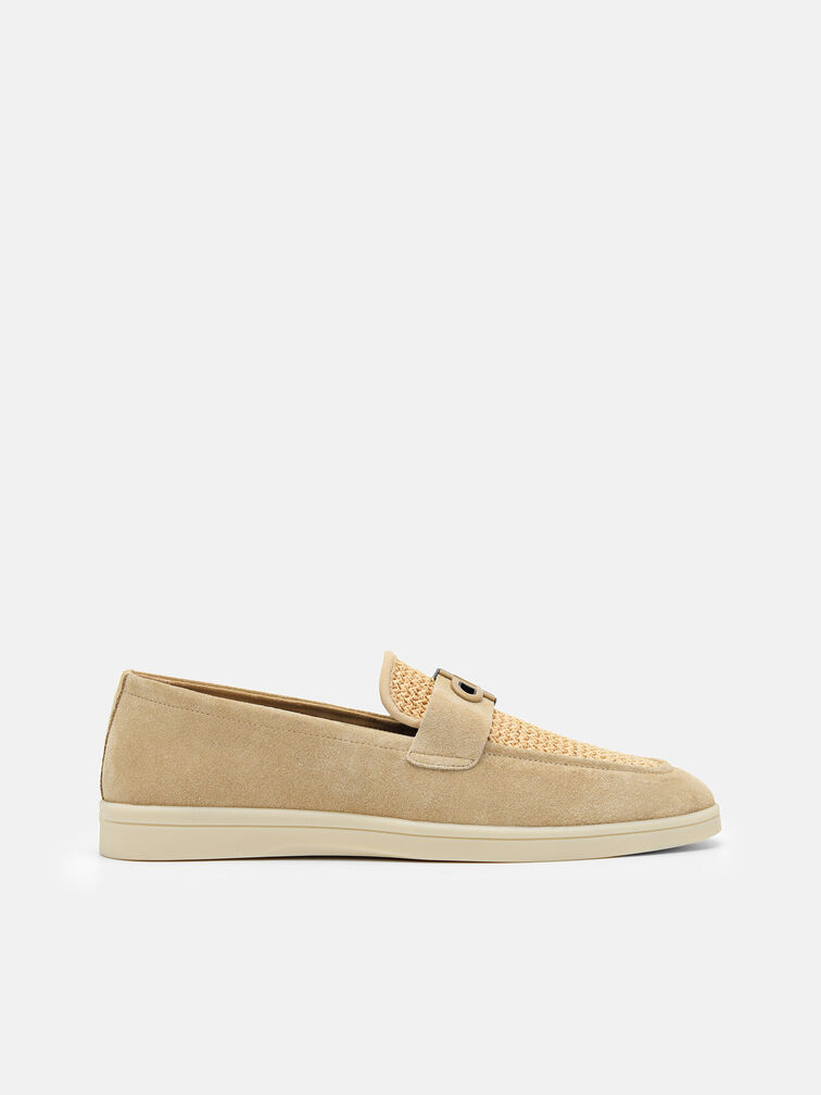 Suede Loafers, Sand
