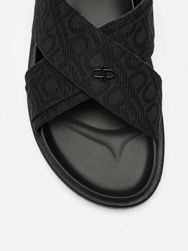 Cross Sandals, Black2