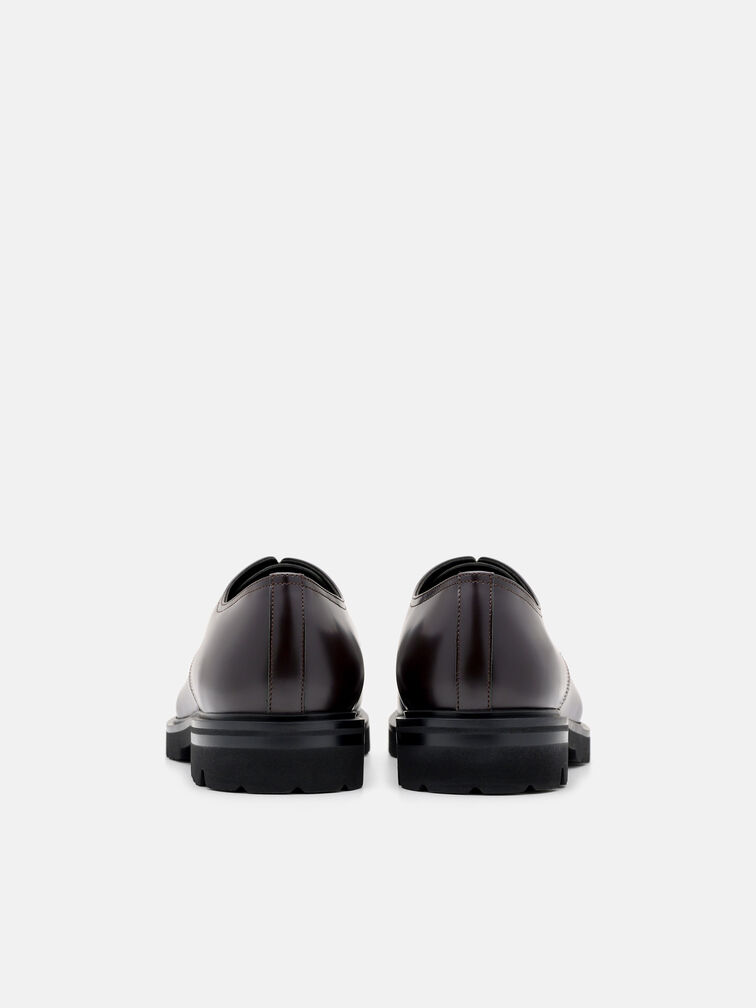 Anders Leather Derby Shoes, Mahogany