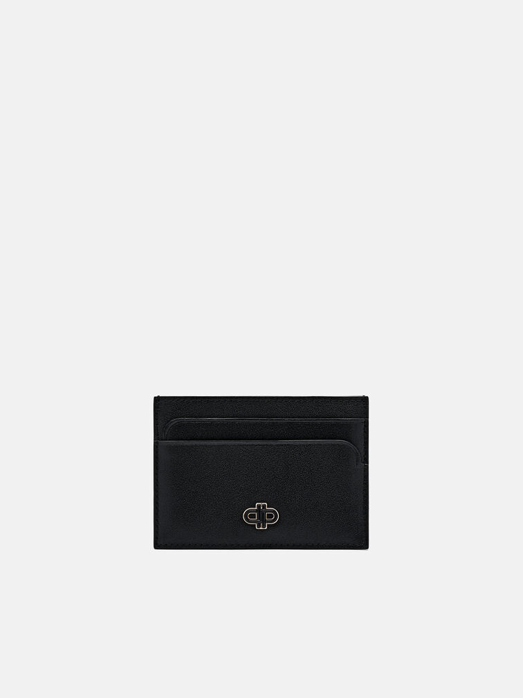 Leather Card Holder, Black