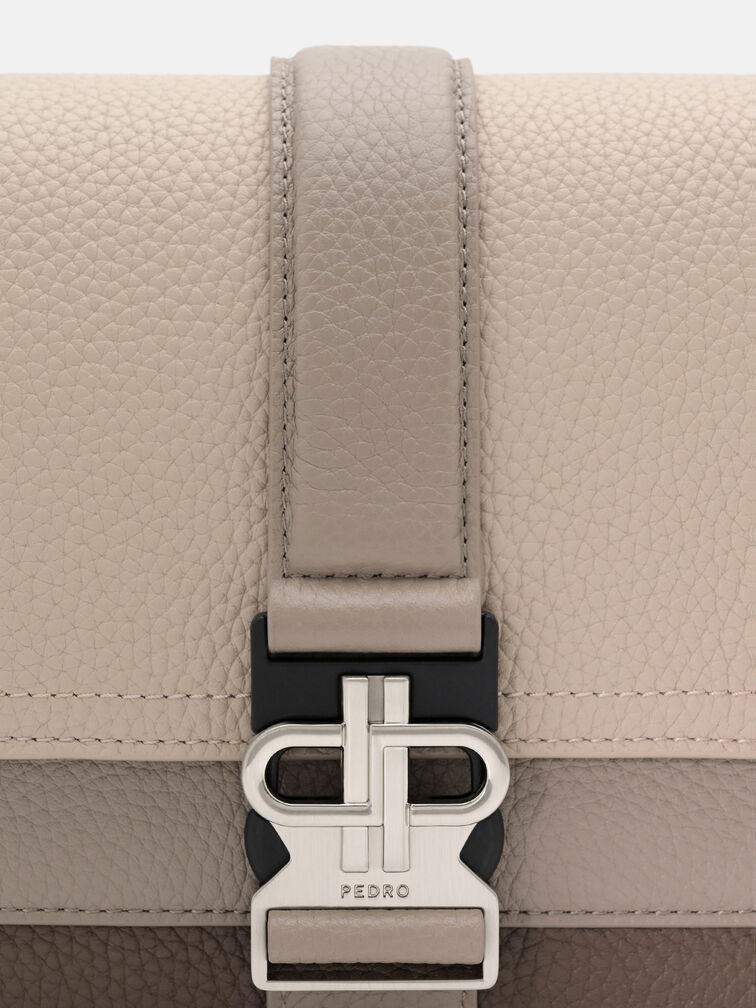 Tex Leather Crossbody Bag, Multi Tumble