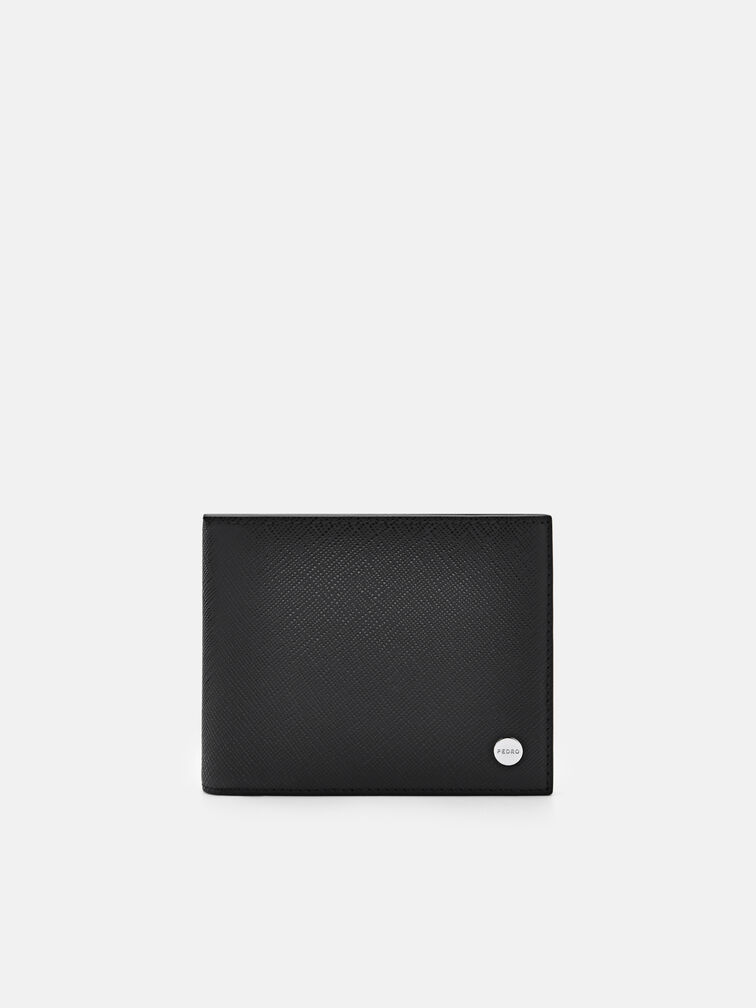 Oliver Leather Bi-Fold Wallet with Insert, Black