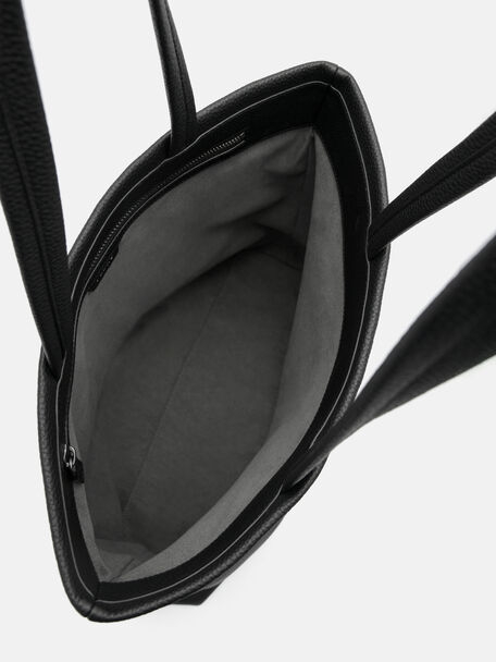 Asher Leather Tote Bag, Black