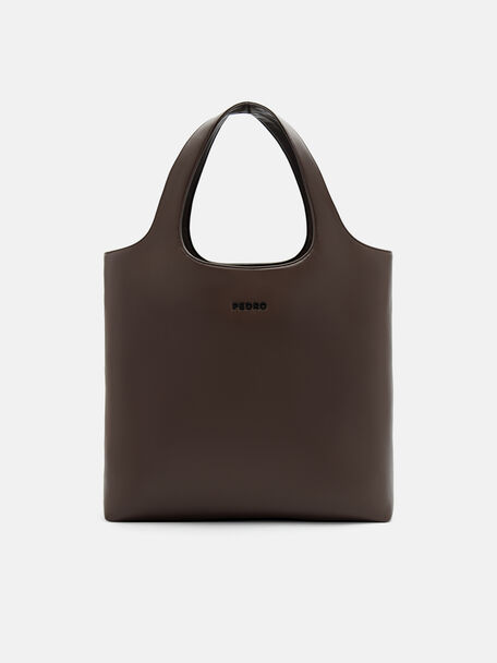Avery Tote Bag, Dark Brown