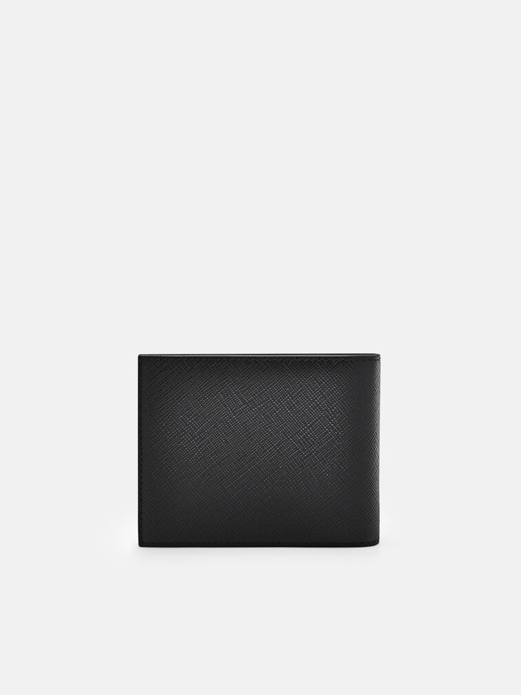 Oliver Leather Bi-Fold Wallet with Insert, Black