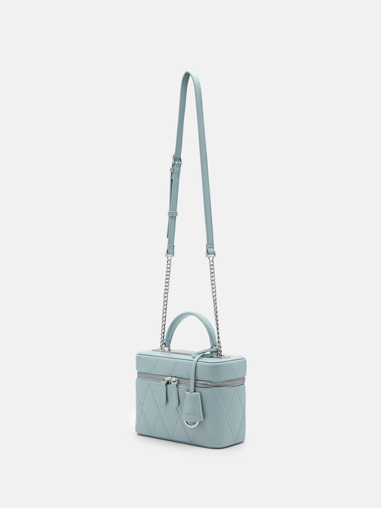Ari Boxy Shoulder Bag, Light Blue