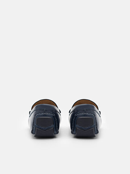 Leather Driving Shoes, Navy