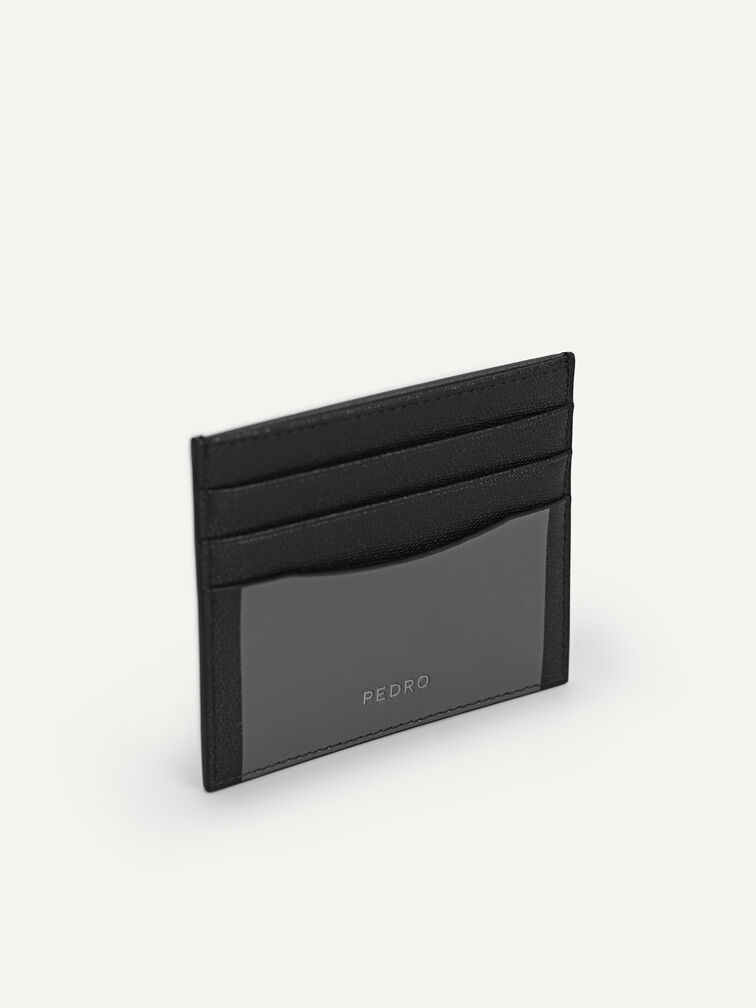 Full-Grain Leather Cardholder, Black