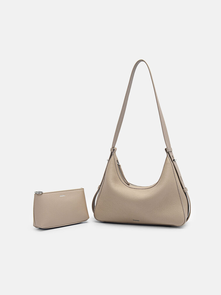Demi Shoulder Bag, Taupe
