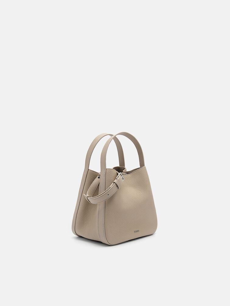 Dana Bucket Bag, Taupe