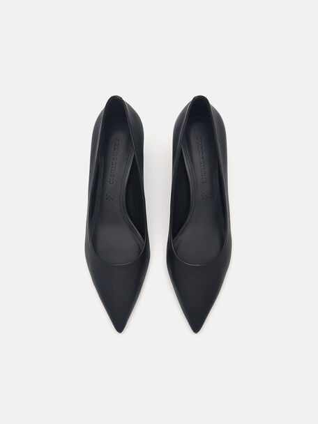 Ines Leather Pumps, Black