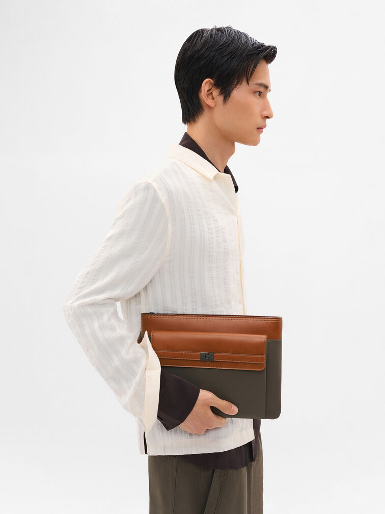 Jatte Portfolio Bag, Dark Taupe