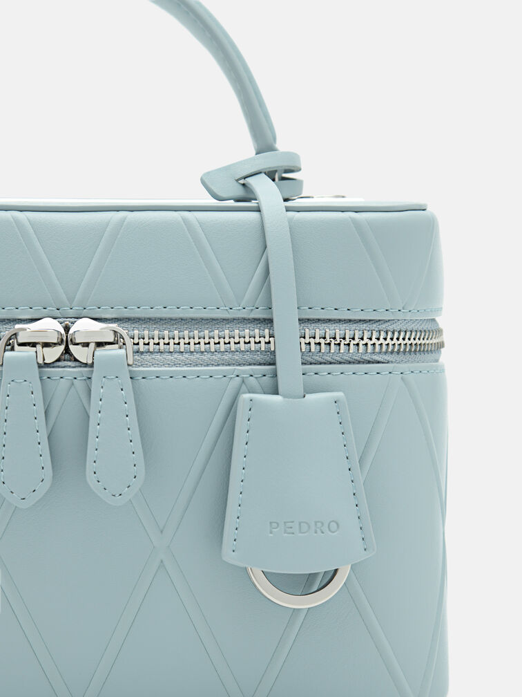 Ari Boxy Shoulder Bag, Light Blue