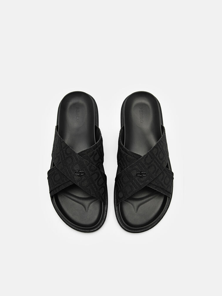 Cross Sandals, Black2
