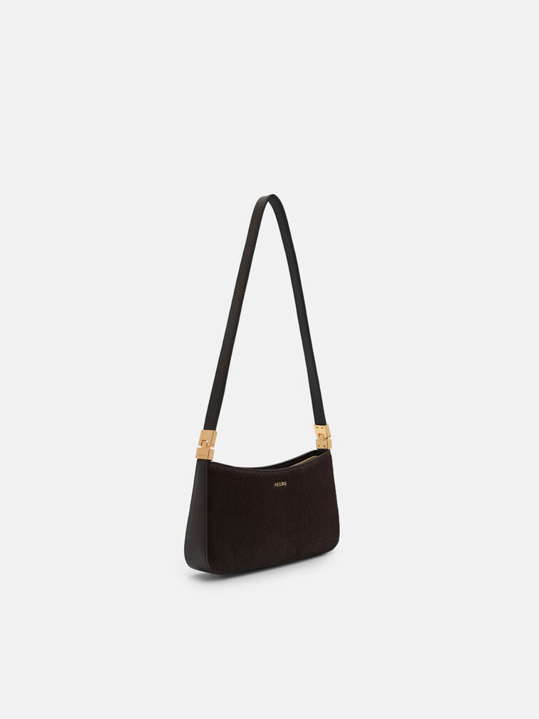 Jatte Ponyhair Pouch, Dark Brown Pony