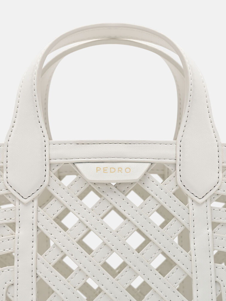 Orion Woven Tote Bag, Chalk