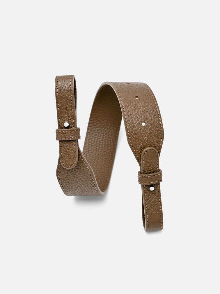 Demi Bag Strap, Dark Taupe