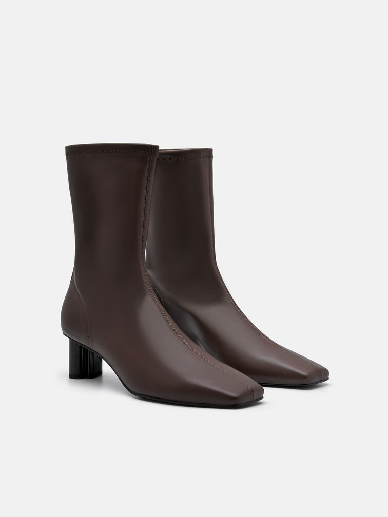 Ankle Boots, Dark Brown