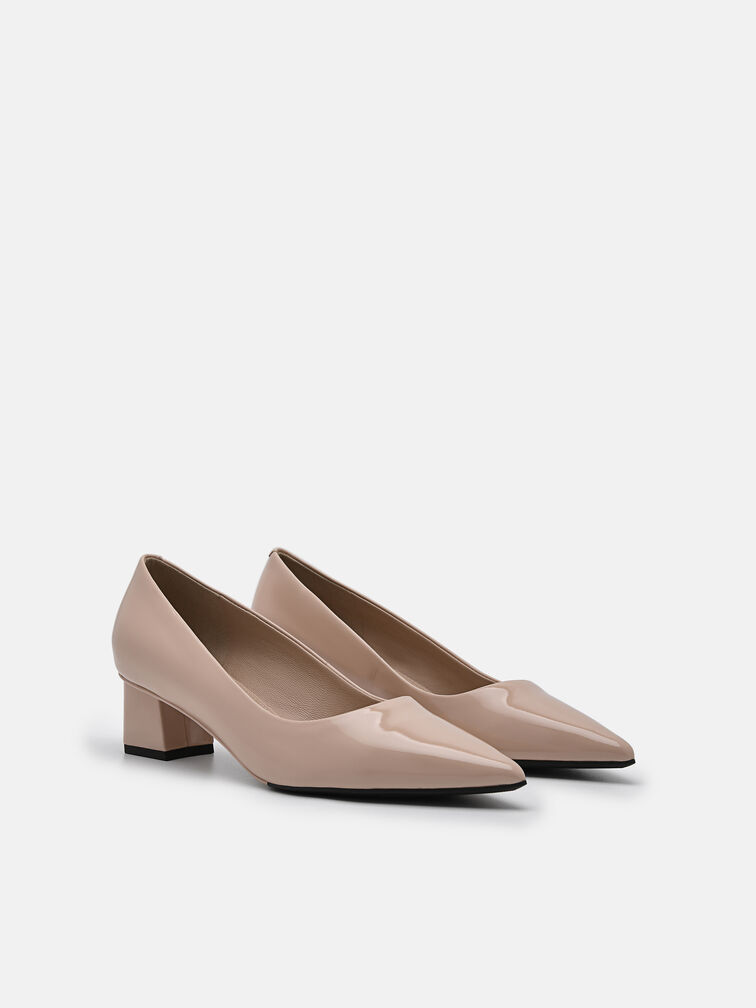 PEDRO Studio Ines Leather Pumps, Nude