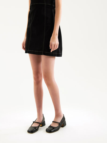 Bianca Leather Mary Jane Pumps, Black