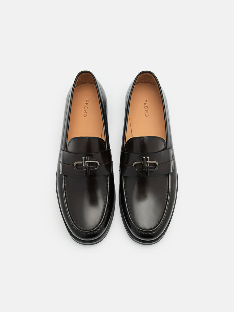 Leather Loafers, Dark Brown