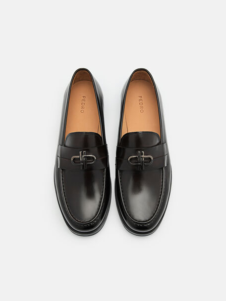 Leather Loafers, Dark Brown
