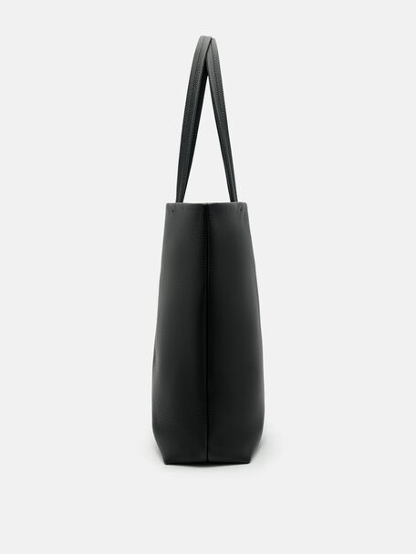 Asher Leather Tote Bag, Black