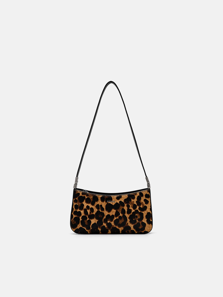 Jatte Calf Hair Pouch, Multi