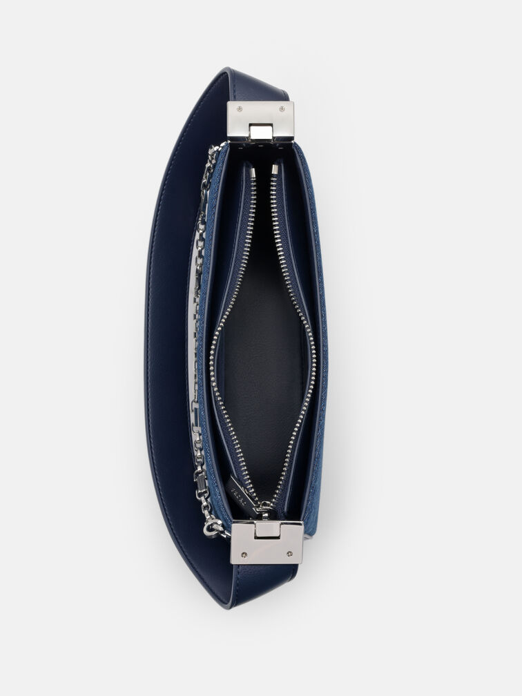 Jatte Denim Shoulder Bag, Blue Denim
