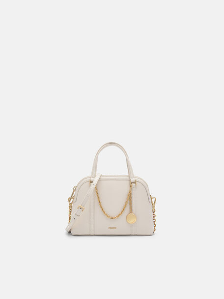 Lucia Mini Handbag, Chalk