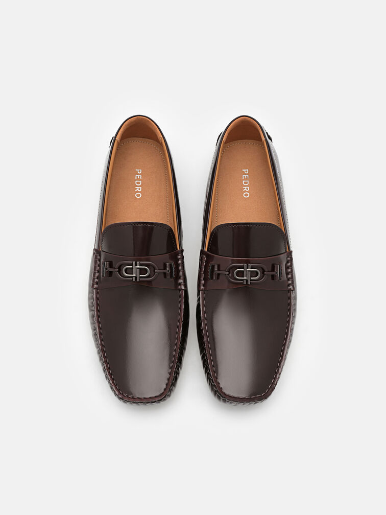 PEDRO Icon Leather Driving Shoes, Mahogany