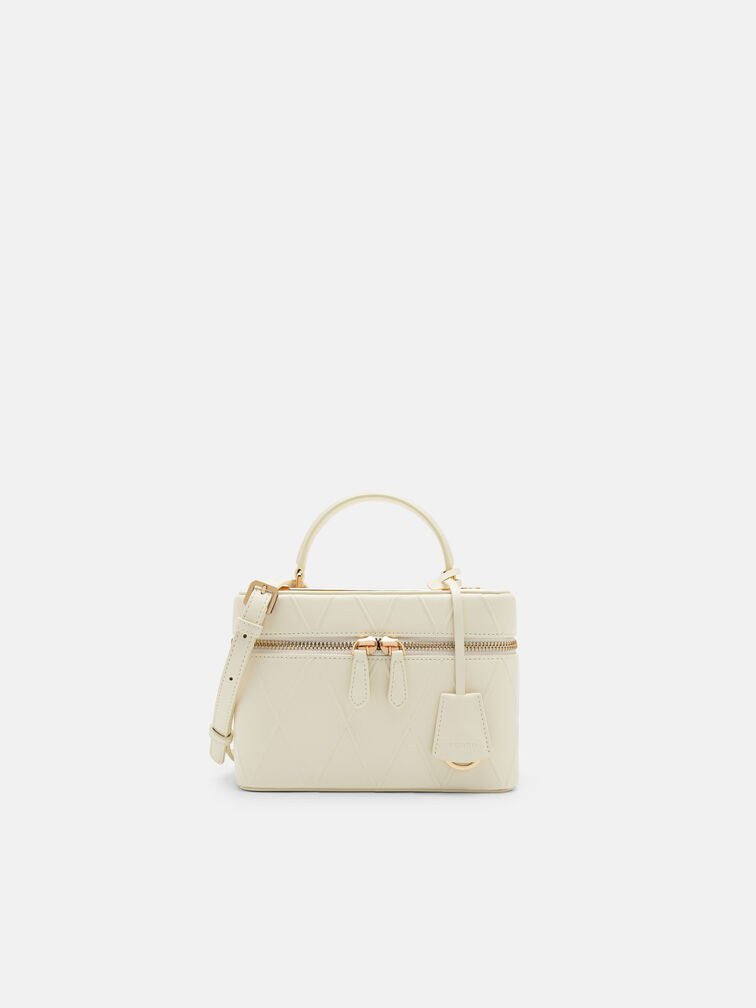 Ari Boxy Shoulder Bag, Chalk