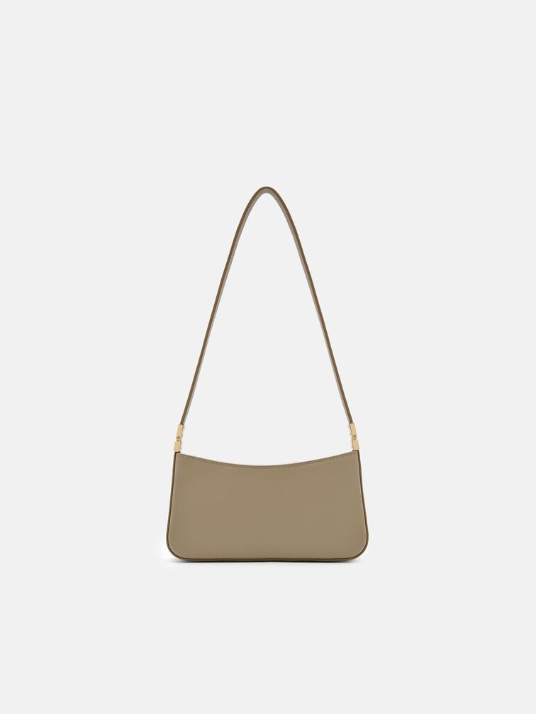 Jatte Leather Pouch, Olive
