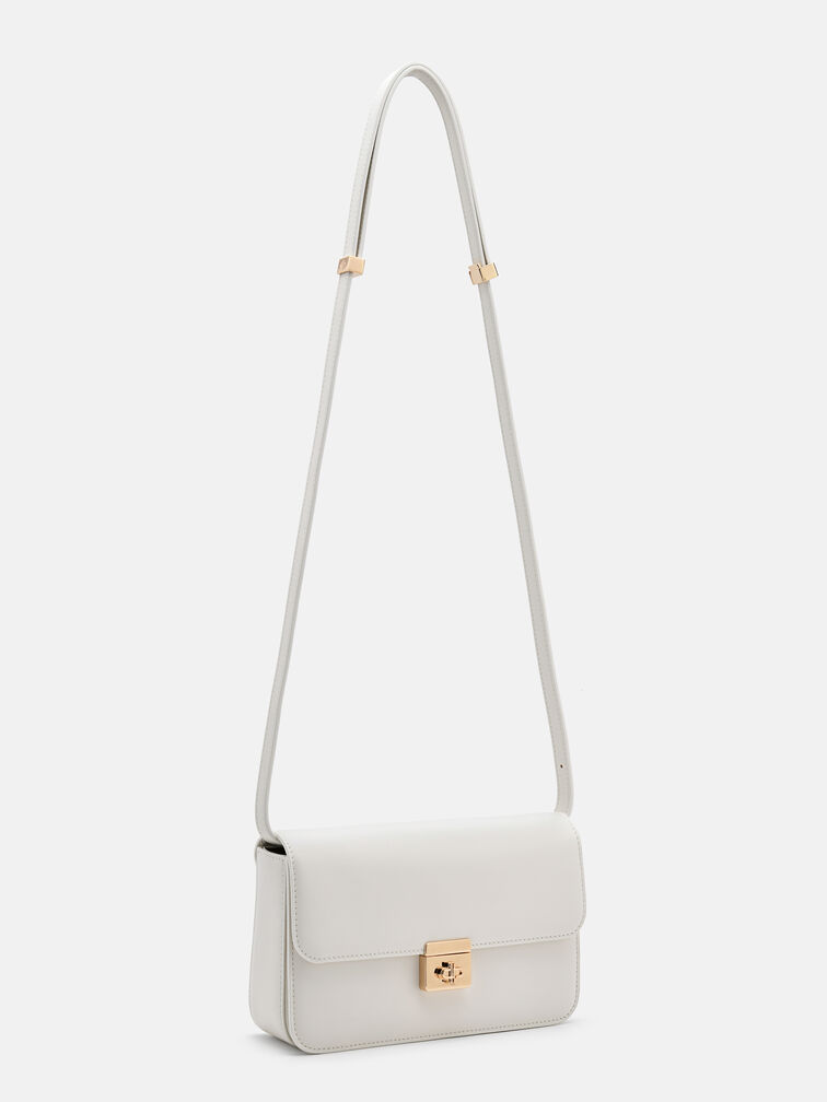PEDRO Studio Leather Shoulder Bag, Chalk