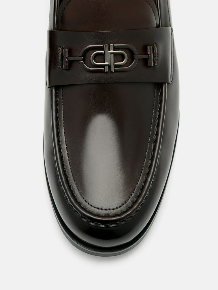 Leather Horsebit Loafer, Dark Brown