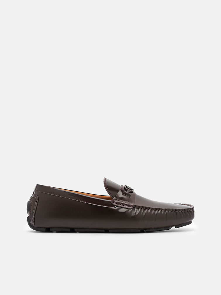 PEDRO Icon Leather Driving Shoes, Mahogany