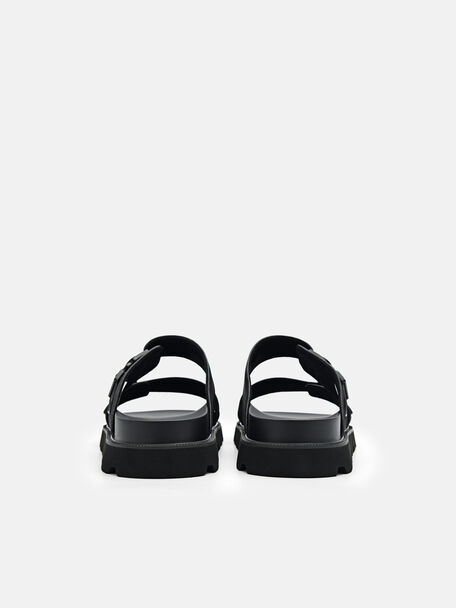 Slide Sandals, Black