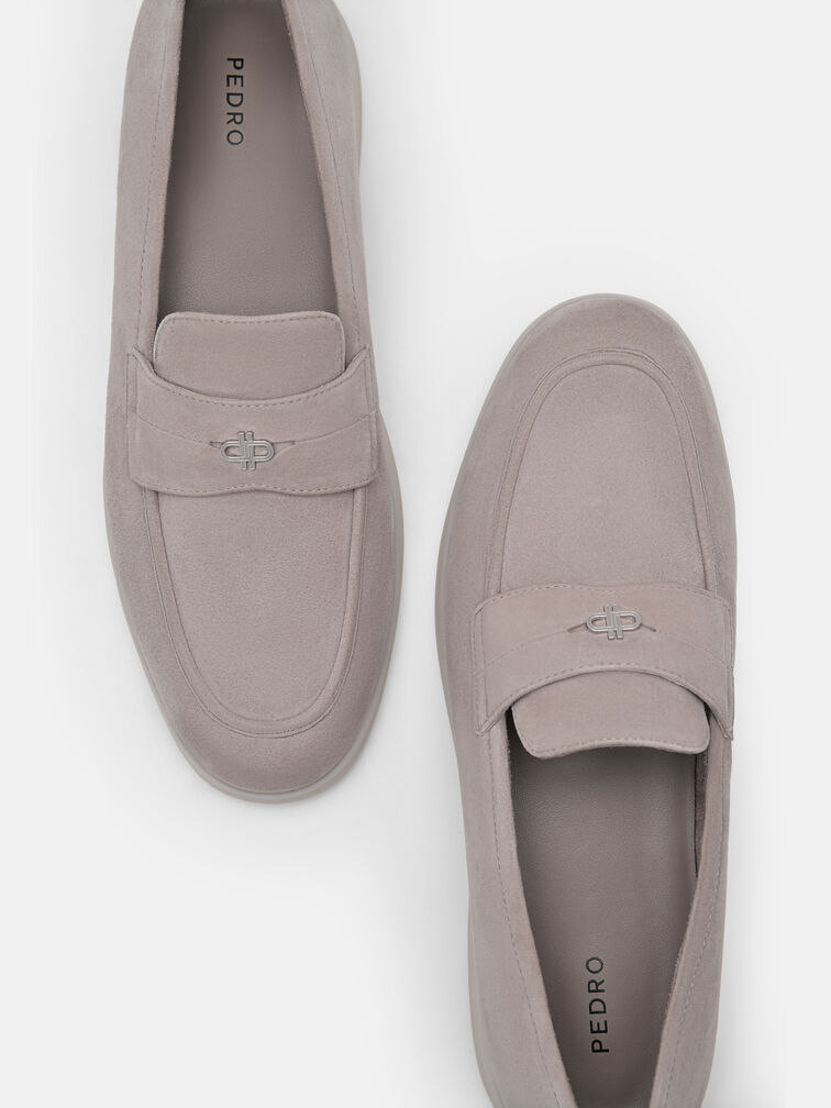 Roam Suede Driving Shoes, Light Grey