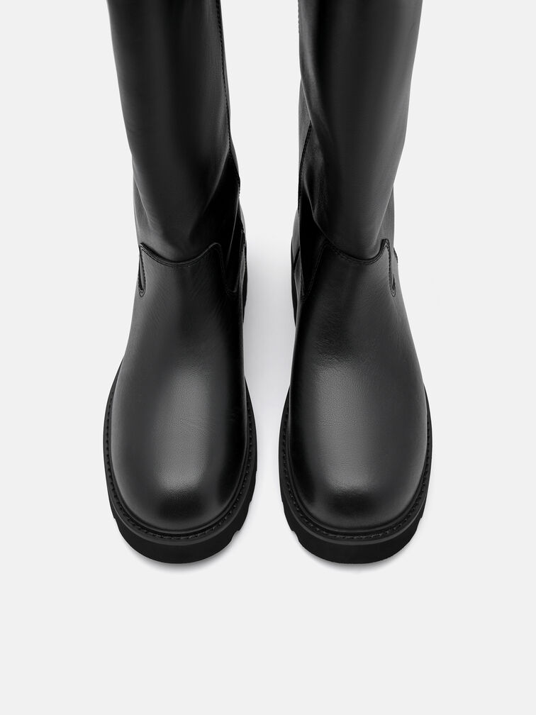 Dessa Knee Boots, Black
