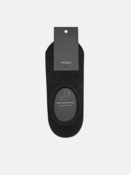 Cotton Sneaker Socks, Black