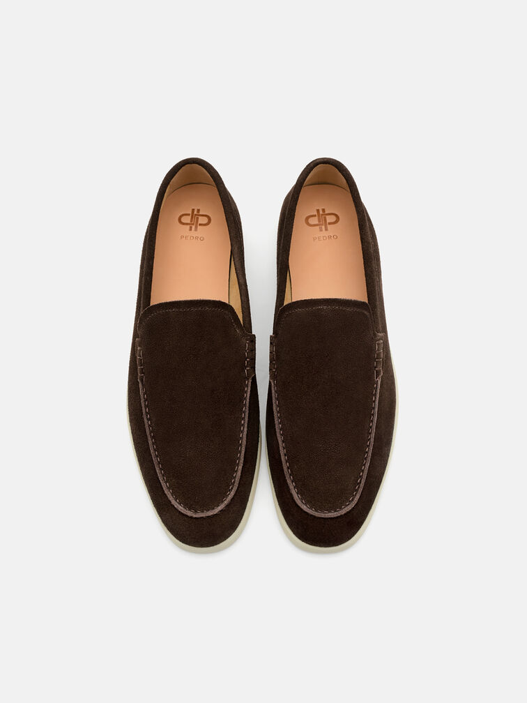 Roam Leather Loafers, Dark Brown