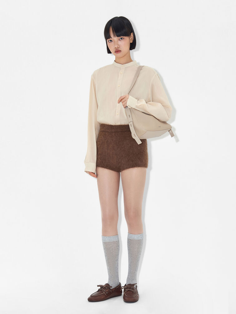 Demi Shoulder Bag, Taupe